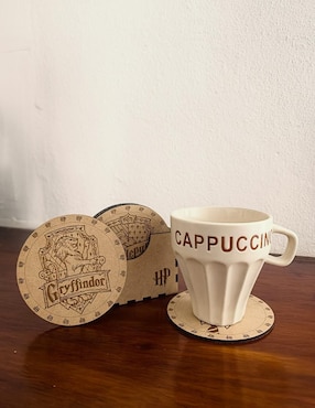 Set de Portavasos Impremli Harry Potter de madera 6 piezas