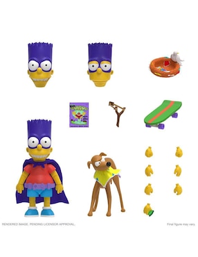 Figura de colección Los Simpson Bart Simpson deluxe Super 7