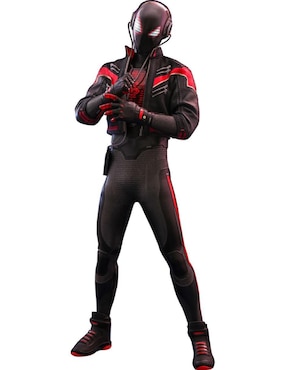 Figura de colección Marvel: Spider-Man Miles Morales deluxe Hot Toys con luz