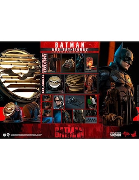 Figura de colección The Batman Movie Hot Toys con luz articulado