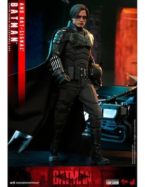 Figura de colección The Batman Movie Hot Toys con luz articulado