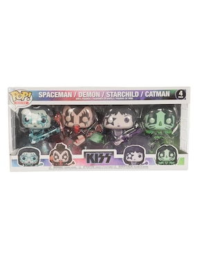Funko POP! Rocks Kiss Spaceman, Demon, Starchild y Catman