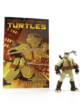 Figura De Acción Articulada Tortugas Ninja Leonardo Novelmex