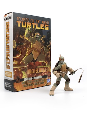 Figura de colección Tortugas Ninja Miguel Ángel Novelmex articulado