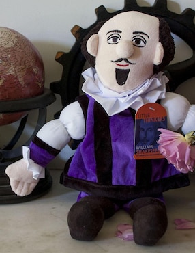 Peluche de William Shakespeare Muñeco Unemployed Philosophers Guild de 12 cm