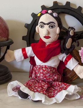 Peluche de Frida Kahlo Muñeca Unemployed Philosophers Guild de 12 cm