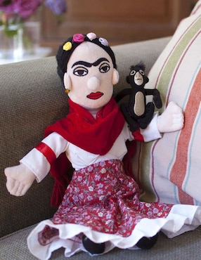 Peluche de Frida Kahlo Muñeca Unemployed Philosophers Guild de 12 cm