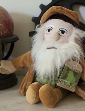 Peluche de Leonardo da Vinci Muñeco Unemployed Philosophers Guild de 12 cm