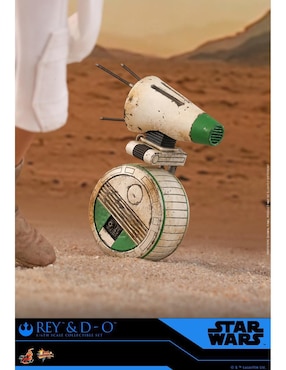 Set figuras acción Star Wars The Force Awakens Rey y D-O collectors Hot Toys