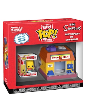 Funko Bitty POP! Towns Bart Simpson and Kwik-E-Mart más figura sorpresa