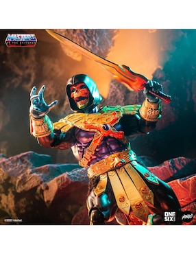 Figura de colección articulada Masters of the Universe Skeletor deluxe Mondor