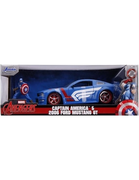 Automóvil deportivo Jada Toys ford mustang gt 2006 Capitán América