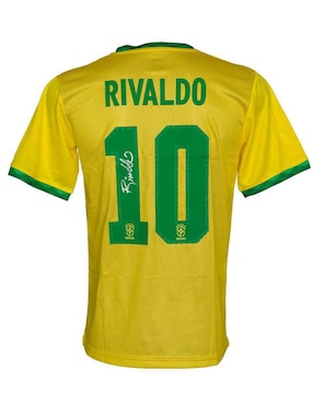 Jersey Autografiado Por Rivaldo Club De Idolos