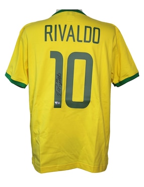 Jersey autografiado por Rivaldo Club de Idolos