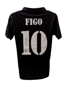 Jersey Autografiado Por Luís Figo Club De Idolos