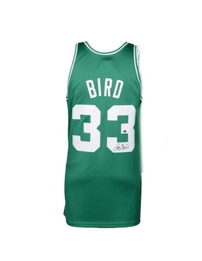 Jersey autografiado por Larry Bird Club de Idolos