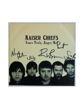 Disco De Vinilo Autografiado Por Kaiser Chiefs Club De Idolos