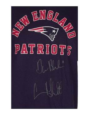 Playera autografiado por Drew Bledsoe Y Terry Glenn Club de Idolos