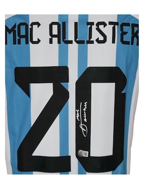 Jersey autografiado por Alexis Mac Allister Club de Idolos