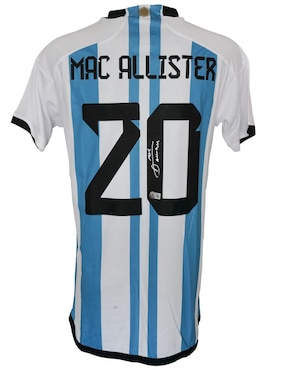 Jersey autografiado por Alexis Mac Allister Club de Idolos