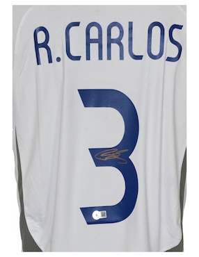 Jersey autografiado por Roberto Carlos Club de Idolos