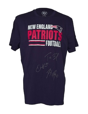 Playera autografiado por Tom Brady, Rob Gronkowski, Julian Edelman Club de Idolos
