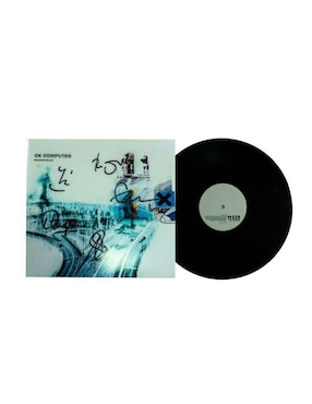 Disco de Vinilo autografiado por Radiohead Club de Idolos