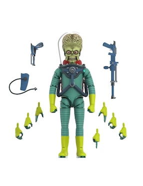 Figura De Colección Articulada Aliens Marciano Super 7