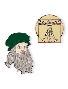 Pin Unemployed Philosophers Guild De Metal Leonardo Da Vinci