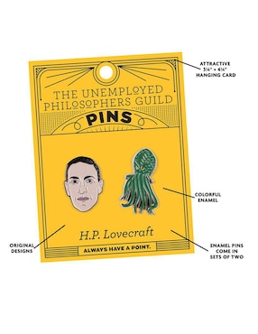 Pin Unemployed Philosophers Guild de metal Love
