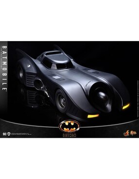 Figura de colección articulada Batman Batmobile collectors Hot Toys con luz