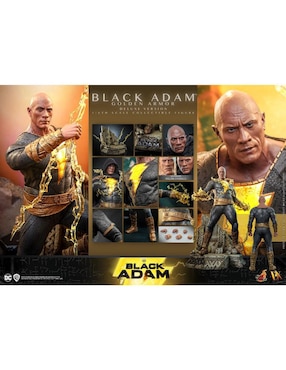 Figura de colección articulada Black Adam deluxe Hot Toys con luz