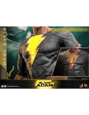 Figura de colección articulada Black Adam deluxe Hot Toys con luz