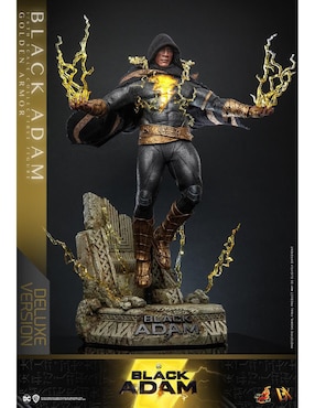 Figura de colección articulada Black Adam deluxe Hot Toys con luz