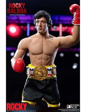 Figura de colección articulada Rocky 45th Rocky Balboa Star