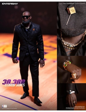 Figura de colección articulada Lebron jame space jam NBA collectors Enterbay