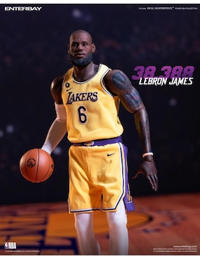 Figura de colección articulada Lebron jame space jam NBA collectors Enterbay