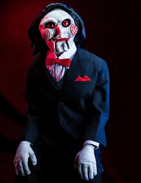 Figura de acción articulada SAW Billy the Puppet Trick or Treat Studios con luz y sonido