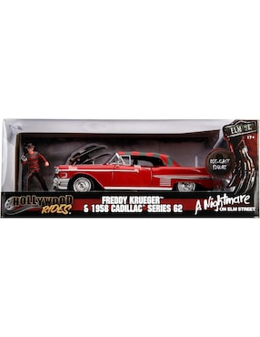 Vehículo a escala Jada Toys cadillac 1958 Freddy Krueguer