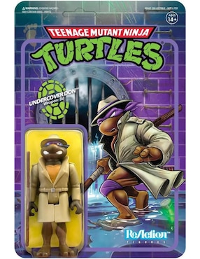Figura coleccionable articulada Teenage Mutant Ninja Turtles Donatello Super 7 Reaction