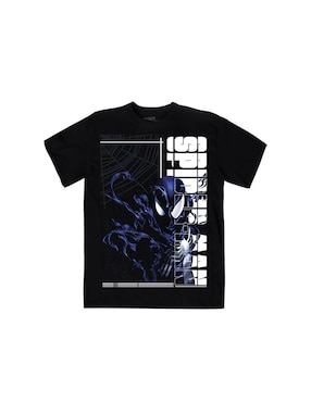 Playera Mascara De Latex Spider Man Cuello Redondo Para Hombre