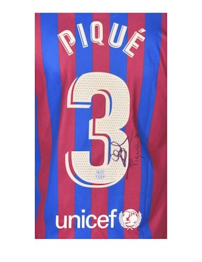 Jersey autografiado por Gerard Piqué Club De Idolos