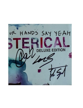 Disco de vinilo autografiado por Clap Your Hands Say Yeah Club De Idolos