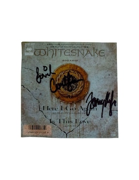 Disco de vinilo autografiado por Whitesnake Club De Idolos