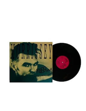 Disco de vinilo autografiado por Morrissey Club De Idolos