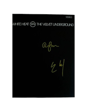 Disco de vinilo autografiado por The Velvet Underground Club De Idolos