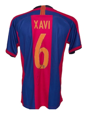 Jersey autografiado por Xavi Hernández Club De Idolos
