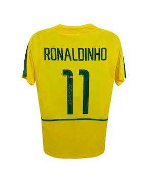 Jersey Autografiado Por Ronaldinho Club De Idolos