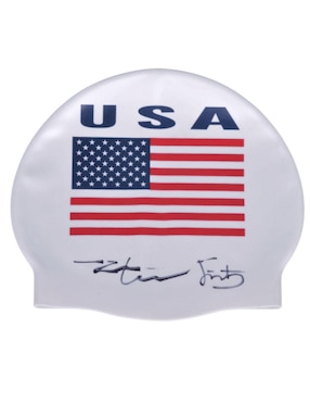 Gorra para natación autografiada por Mark Spitz Club de Idolos