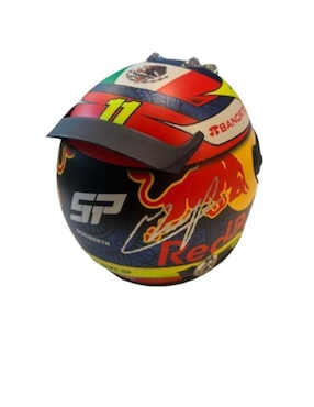 Casco autografiado por Sergio Checo Pérez Club de Idolos